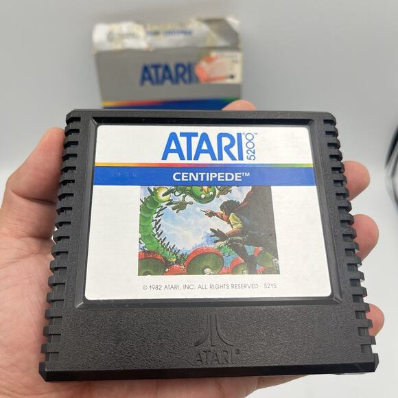 Centipede (Atari 5200, 1982) CIB And Tested W/ Overlays On Shelf - Picture 8 of 12